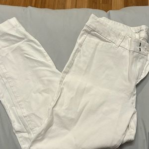 White, midrise, Old Navy, pixie pants